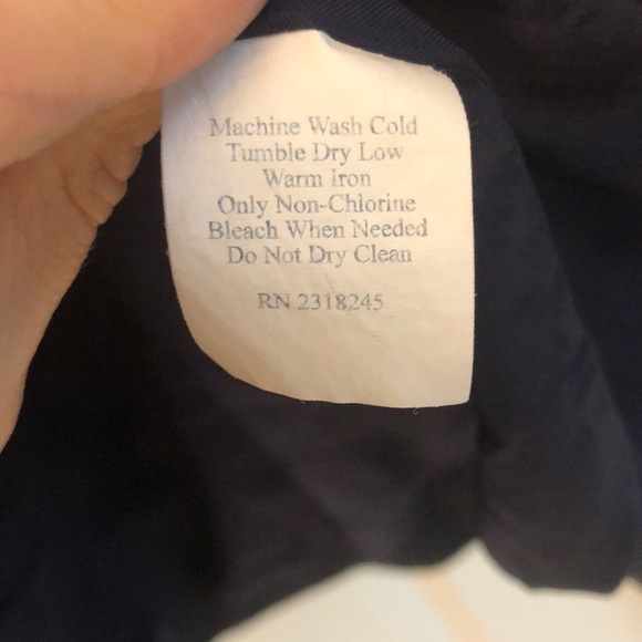 Vineyard Vines Navy Trench Coat - Picture 8 of 8